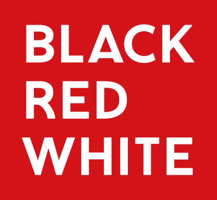 Black Red White logo